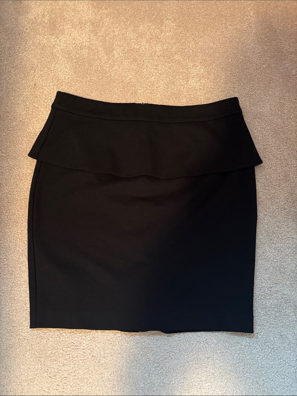 Ricki's Black Peplum-Detail Pencil Skirt